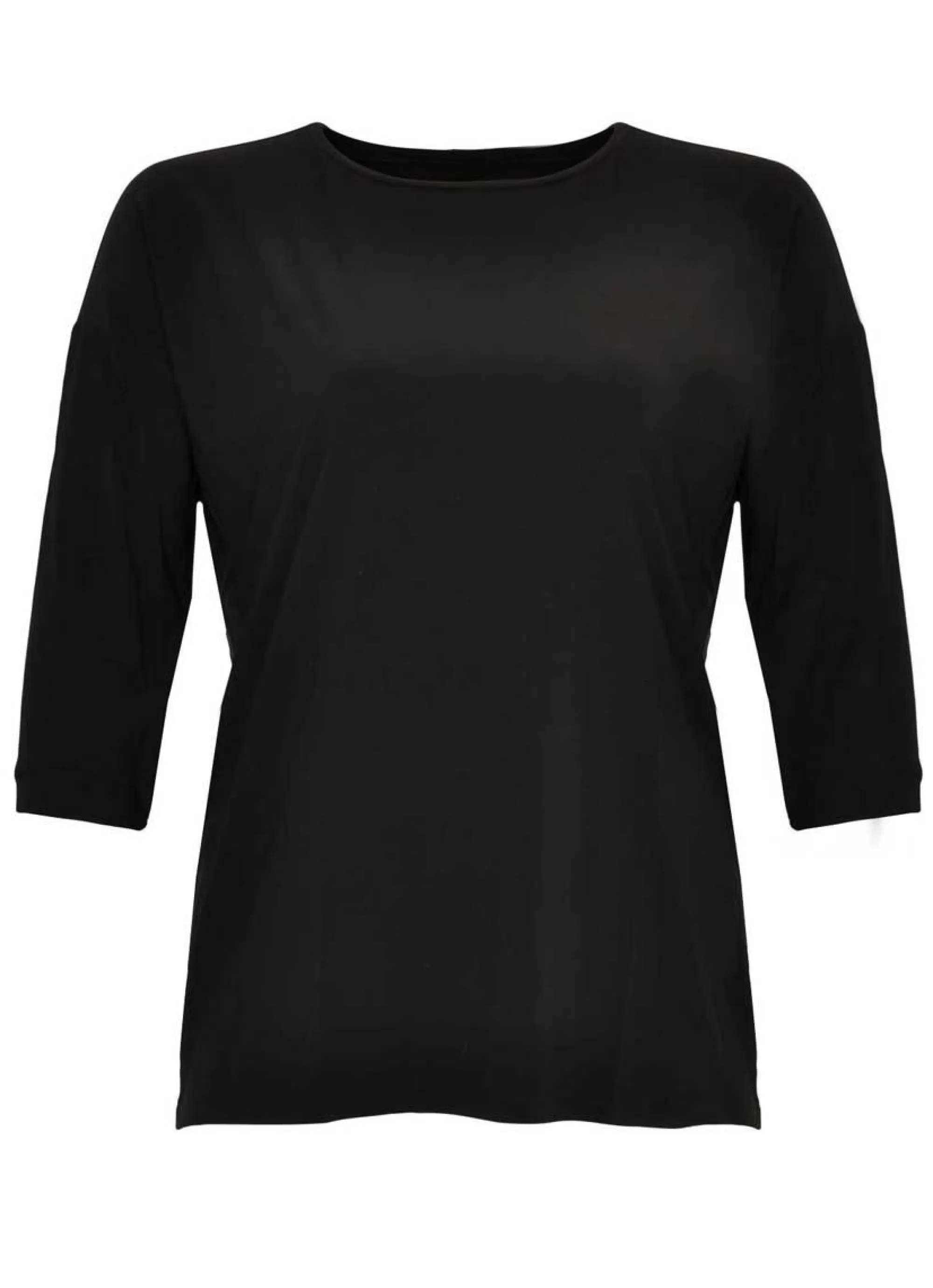 Best Sale * Yoek Shirt 3/4 Mouw B4551 Zwart. Grote Maten Mode Online.