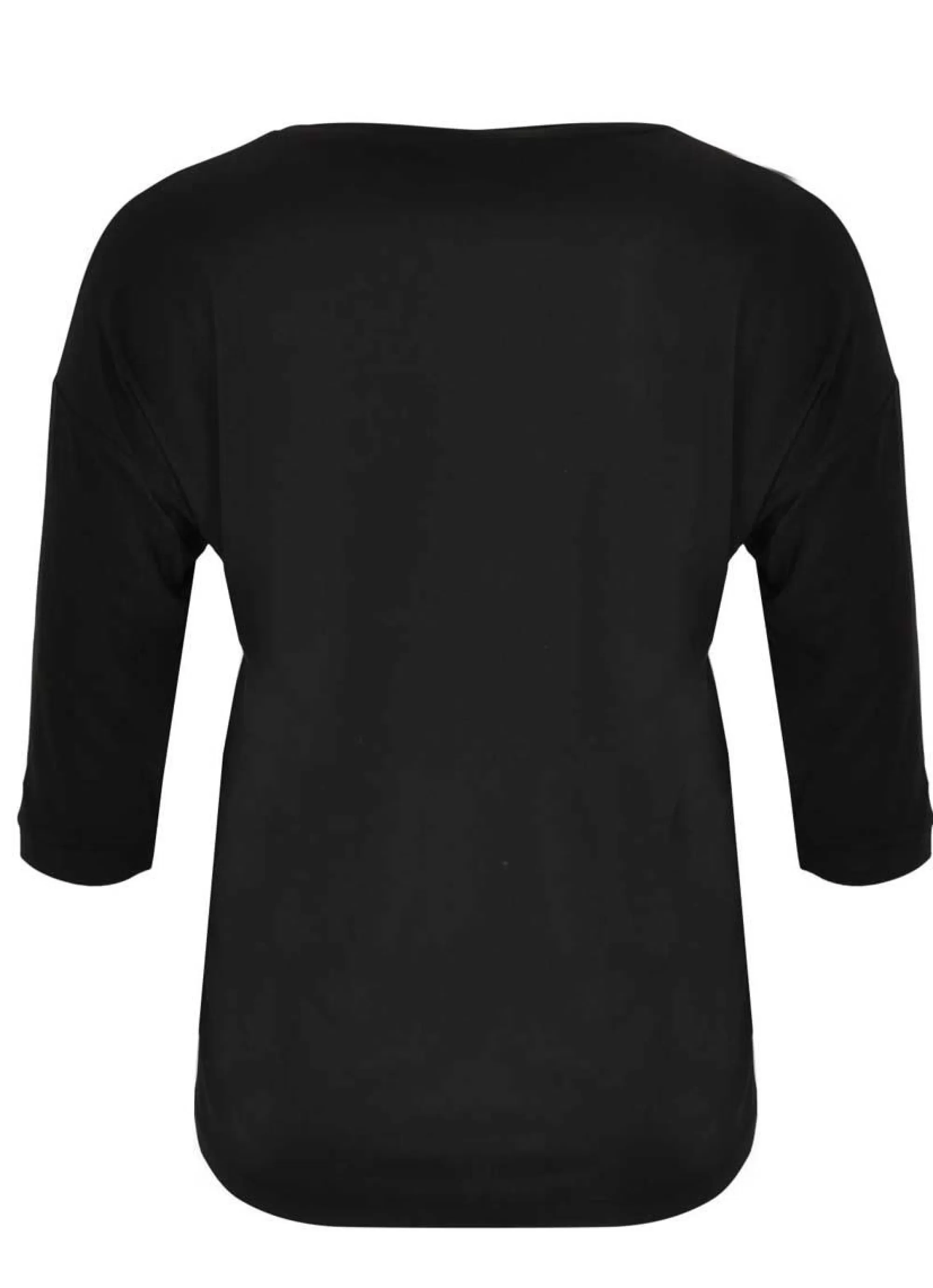 Best Sale * Yoek Shirt 3/4 Mouw B4551 Zwart. Grote Maten Mode Online.
