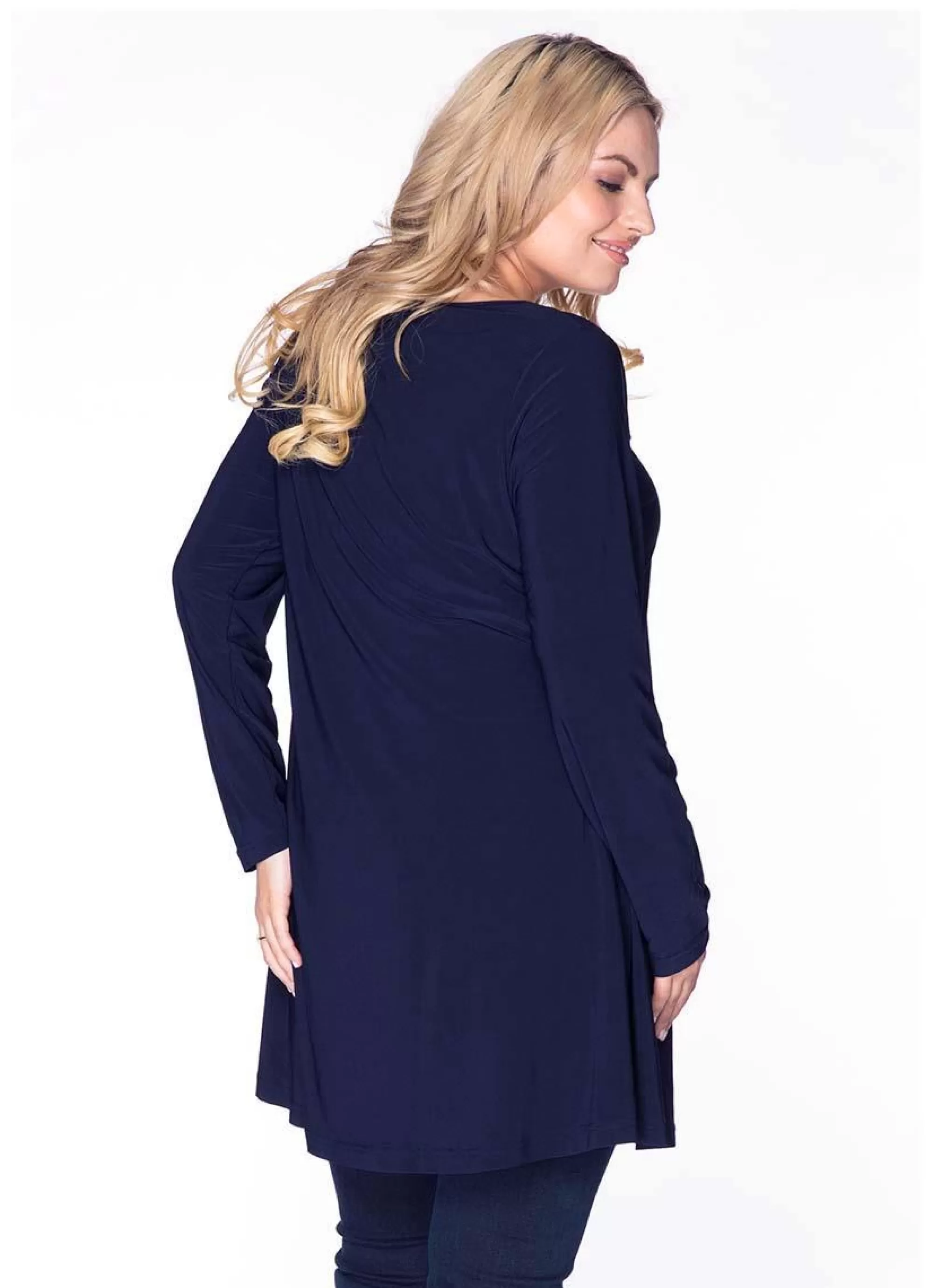 Shop Yoek Tuniek Longsleeve Wide Bot Dolce B4577 230 Marine