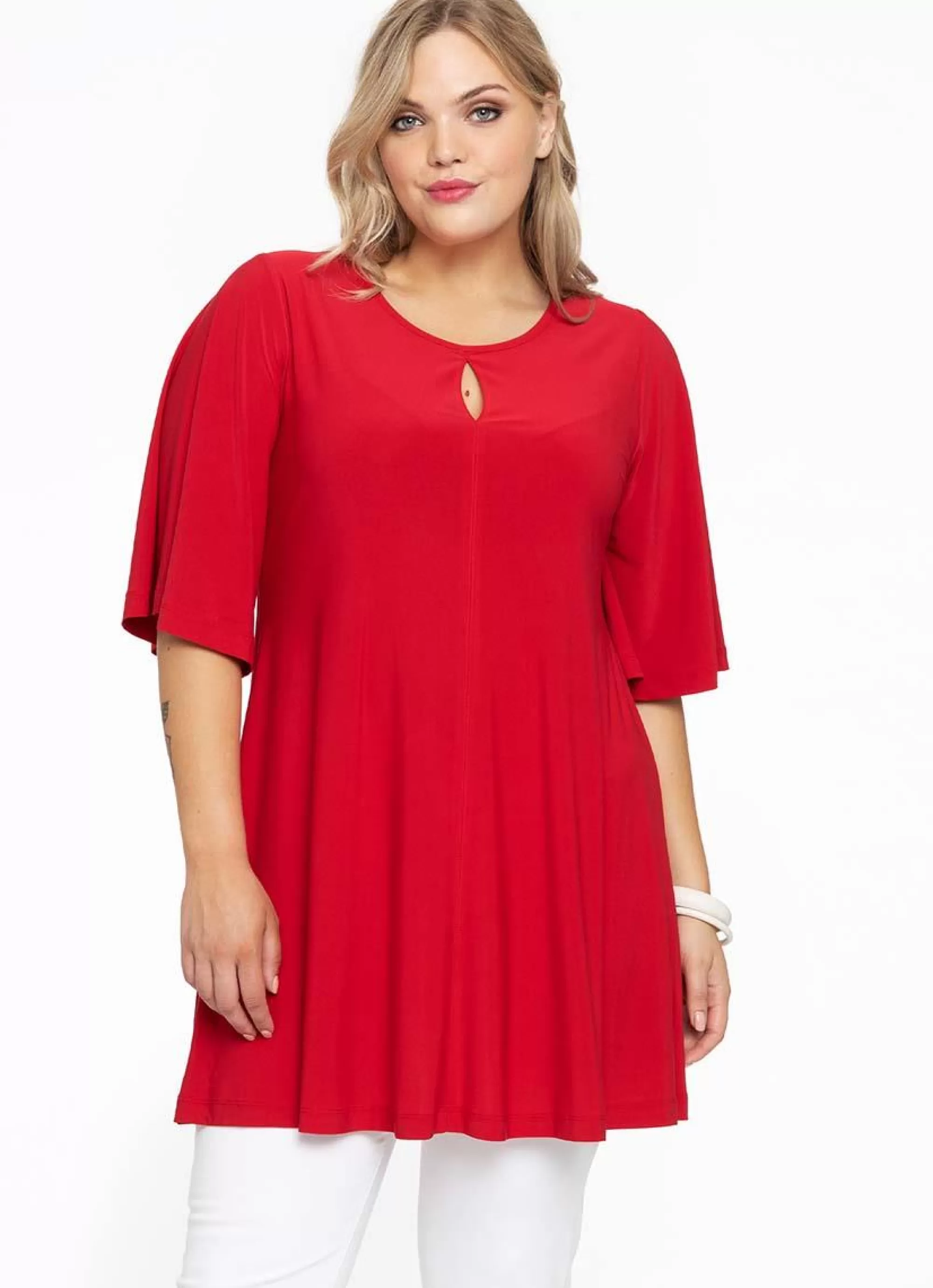 Best Yoek Wide Bottom Circle Sleeve Dolce 114581 -260 Rood